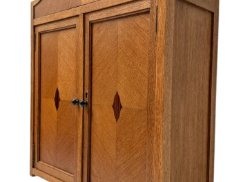 Art Deco Amsterdamse School Wall Cabinet by 't Woonhuys Amsterdam, 1920s